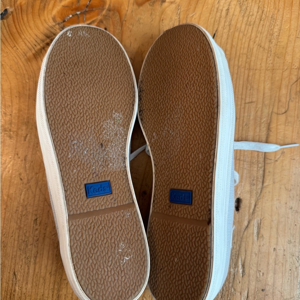 Keds Light Gray Canvas Sneakers - Picture 11 of 12